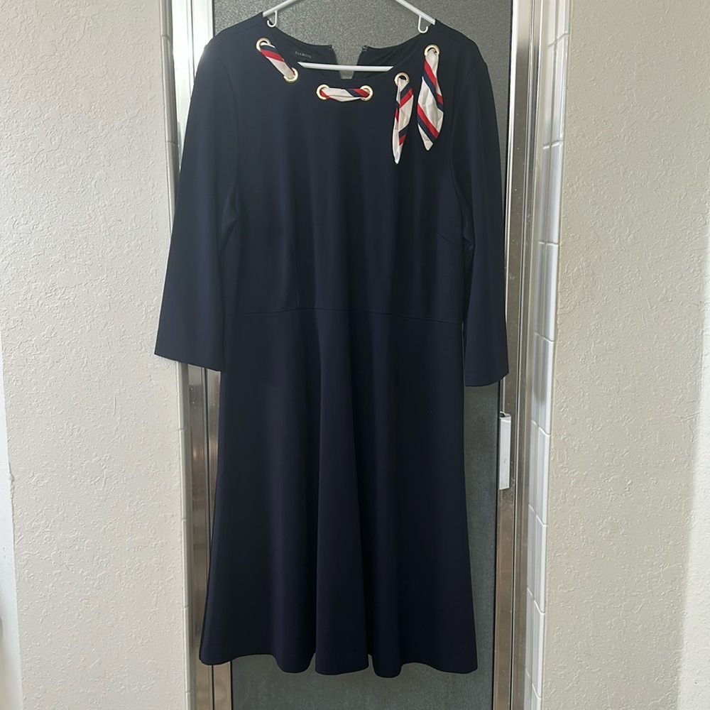 Talbots Navy Blue Dress